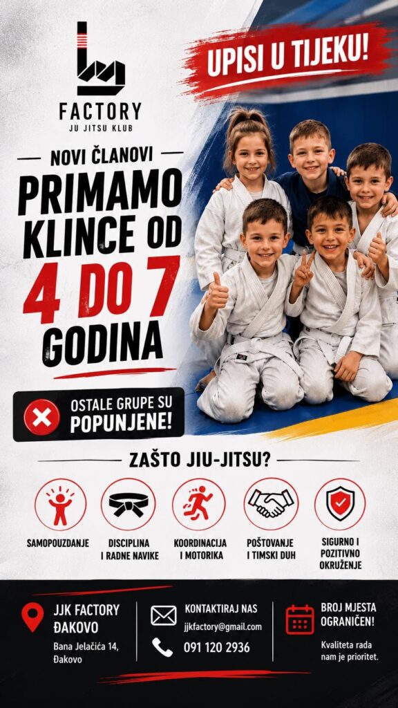 UPISI U TIJEKU – JJK Factory Đakovo